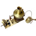 Mini Single-cylinder Steam Engine Set with Boiler for Model Ship within 50cm - enginediy