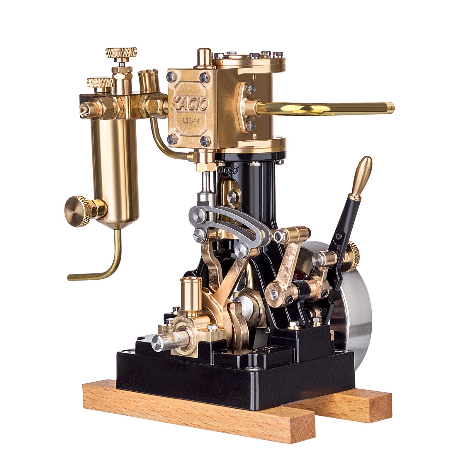 KACIO LS1-14 Single Cylinder Reciprocating Steam Engine Model for Model Ship Model Boat Above 60cm