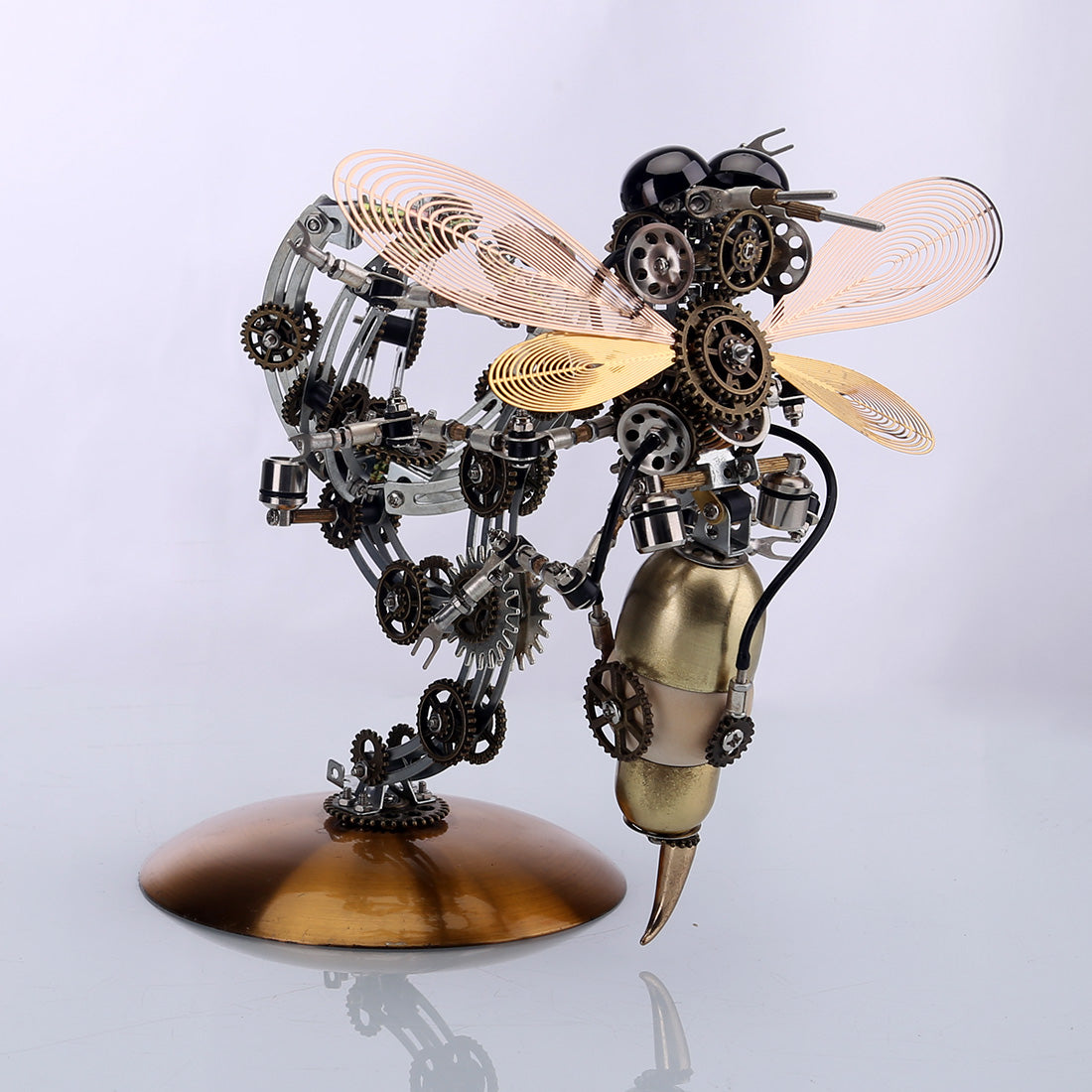 627PCS Metal Steampunk Kit Toy Mechanical Wasp