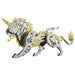 3D Puzzle DIY Model Kit Jigsaw Metal Tiger Model Ancient Chinese Beasts Mechanical Assembly Crafts-Black Golden