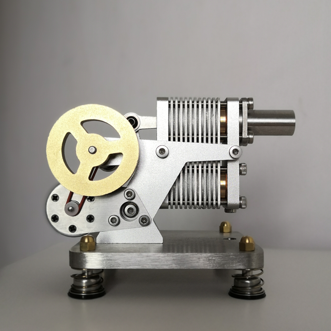 ENJOMOR Mini α Structure Hot-Air Stirling Engine Electric Generator 4000rpm - Gift Collection