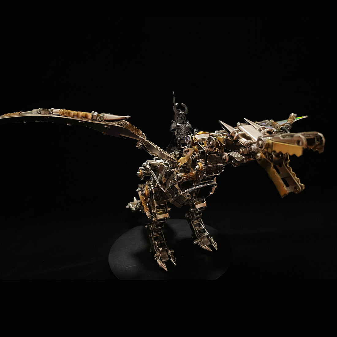 3D Metal Mechanical Steampunk Dragon Crafts DIY Assembly Model Kit Art Device-600PCS+