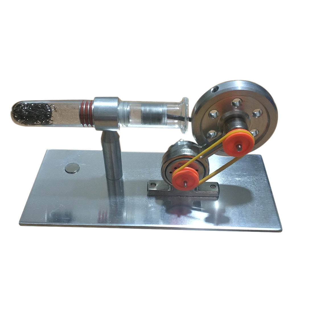 Single Cylinder Stirling Engine Experimental Generator Model