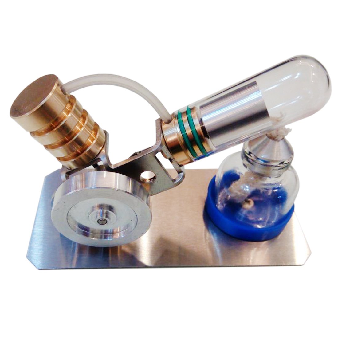 Stirling Engine Kit V Shaped Single Cylinder Stirling Engine Education Toy - enginediy