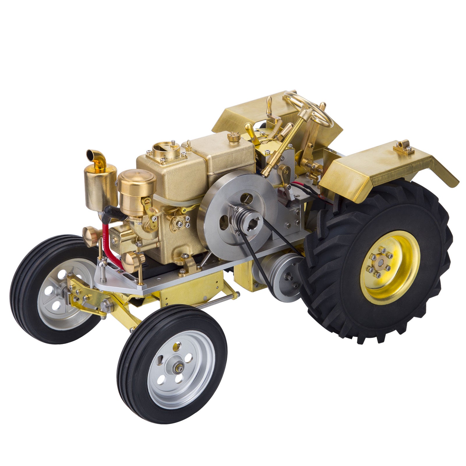 T1 Antique Roller Tractor Model with Mini Water-cooled Single-cylinder Gasoline IC Engine