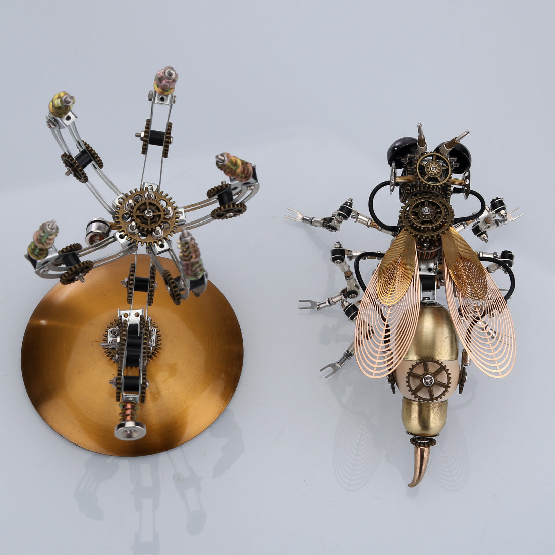 627PCS Metal Steampunk Kit Toy Mechanical Wasp