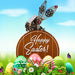 3D Metal Steampunk Puzzle Mechanical Easter Bunny Rabbit Model DIY Assembly Animal Jigsaw Puzzle Kit with Egg-500PCS+